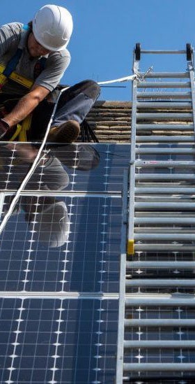 installation Image of solar panel Installation - Broken Solar Panels